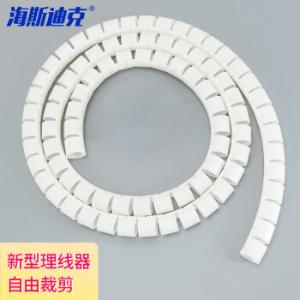 HYSTIC(海斯迪克)电线理线管 开口缠绕管 电线包线束线管白色Φ25MM(1米)