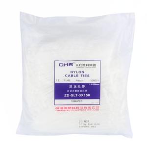 [一整包1000条]CHS(长虹)自锁式尼龙扎带 国标 A级 白色 CHS-3*150