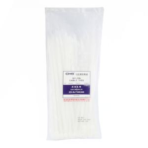 [一整包100条]自锁式尼龙扎带 国标 A级 白色 CHS-8*300 100条/包
