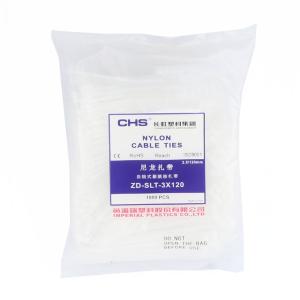 [一整包1000条]CHS(长虹)自锁式尼龙扎带 国标 A级 白色 CHS-3*120