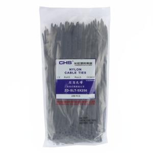 [一整包200条]CHS(长虹)自锁式尼龙扎带 国标 A级 黑色 CHS-5*250