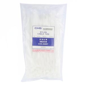 [一整包100条]CHS(长虹)可松式扎带 活用型 CHS-200RT 白色