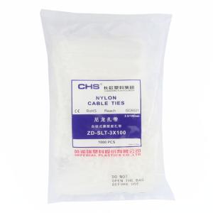 [一整包1000条]CHS(长虹)自锁式尼龙扎带 国标 A级 白色 CHS-3*100