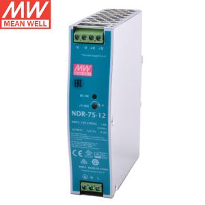 MW(明纬)NDR-75-12 导轨安装PFC开关电源 12V6.3A