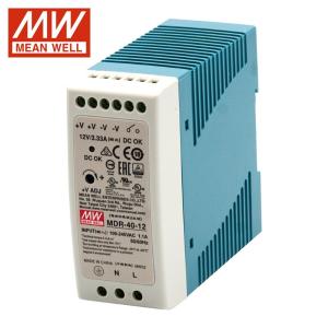 MW(明纬)MDR-40-12 导轨安装开关电源12V3.33A