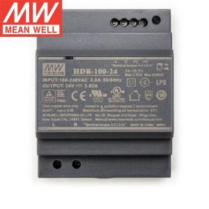 MW(明纬)HDR-100-24 导轨安装开关电源 24V3.83A