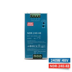 MW(明纬)DR-240导轨安装PFC开关电源 24V 48V