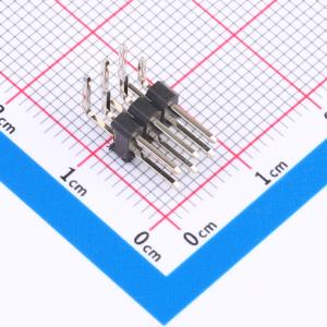 2x3P 间距:2.54mm 方针 弯插