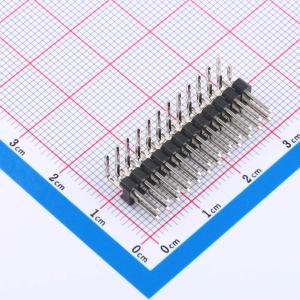 2x12P 间距:2.54mm 方针 弯插