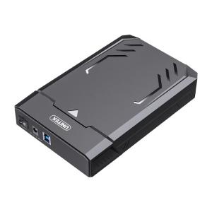 优越者 移动硬盘盒3.5英寸USB3.0高速台式电脑笔记本外接usb转sata机械SSD固态硬盘盒子 [带电源]
