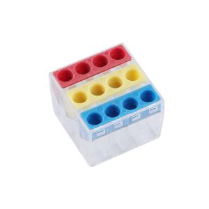 康伟 接线端子 三P分线连接器12孔3色