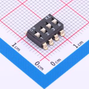 间距2.54mm 4位高推 拨码开关 贴片