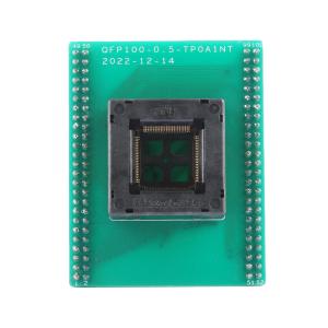 单层板QFP100-0.5 下压弹片 测试座 编程座