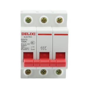 DELIXI(德力西)DZ47G隔离开关 DZ47G 3P 100A 1个