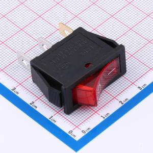 30.5*13.5mm 三脚两档跷板开关 红灯