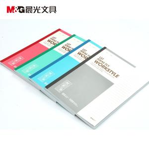 M&G（晨光文具） B5无线装订本100页商务软抄记事本 办公学习用学生笔记本单线本 颜色随机