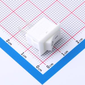 10.5*15mm 两脚两档跷板开关 白色