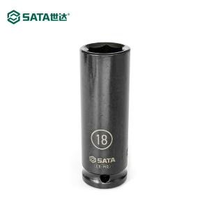 SATA(世达)，1/2"系列六角风动长套筒18MM，34411