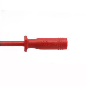 特斯达仪器刺线探针 不锈钢测试钩 4.0mm插座接口 PA塑壳1000V 红色