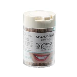 CHAHUA(茶花){一整袋460根}碳化双头竹牙签 314004