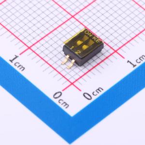 间距1.27mm 2位平推 拨码开关 贴片