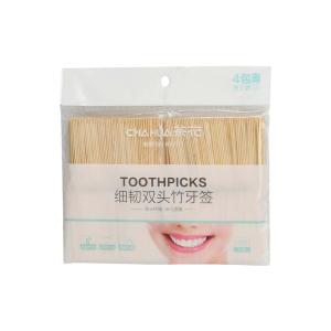 CHAHUA(茶花){一整袋1200根}细韧双头竹牙签 314008