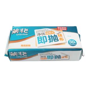 CHAHUA(茶花){一整袋50片}净优即抛抽取式抹布(50片装) 315005