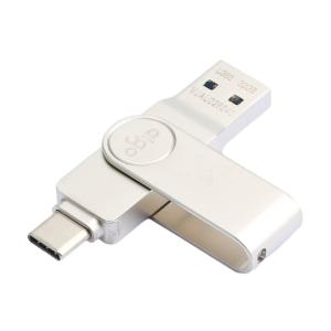 爱国者Type-C USB3.2手机U盘 读速150MB金属双接口银色 【32G】手机电脑两用金属材质读速120MB