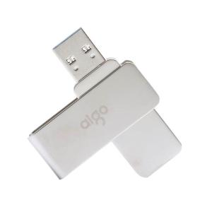 爱国者64GB USB3.2 U盘 金属旋转系列 银色 快速传输 出色出众