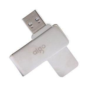 爱国者128GB USB3.2 U盘 金属旋转系列 银色 快速传输 出色出众