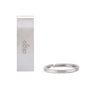 爱国者16GB USB2.0 U盘 金属U盘 车载U盘 银色 一体封装 便携挂环