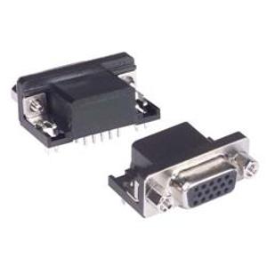 直角D-Sub PCB连接器,HD15母头,10件/托盘
