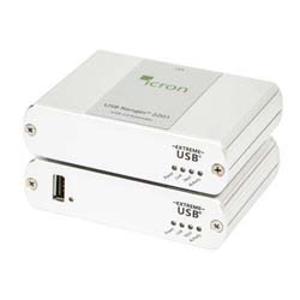 Icron USB 2.0 Range 2201 1端口5类(或更高)延展器(最长100m)