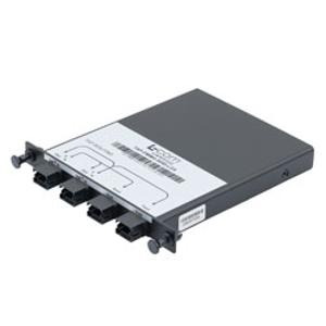 无源光学分配器,MMF OM4 MPO12连接器,50/50 分配,1 / 2LGX模块