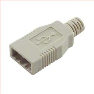 USB A型连接器后壳,浅灰