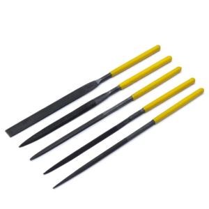 STANLEY(史丹利)，5件套什锦钢锉刀组套3x140mm 木工打磨工具金属三角半圆迷你整形锉木搓，22-421-23
