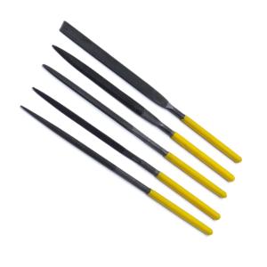 STANLEY(史丹利)，5件套什锦钢锉刀组套4x160mm 木工打磨工具金属三角半圆迷你整形锉木搓，22-425-23