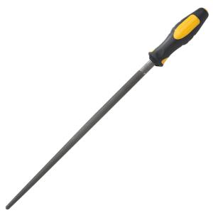 STANLEY(史丹利)，中齿圆锉刀8英寸 钢锉金属矬子打磨工具木工搓刀，22-381-28