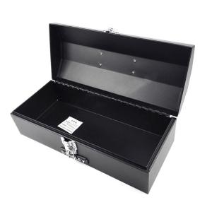 STANLEY(史丹利)，手提工具箱14英寸 铁皮工具箱钢制黑色手提收纳箱多功能家用工具盒车载箱，93-543-23