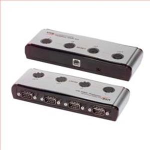 USB至RS232转接器,4个RS-232 DB9公头