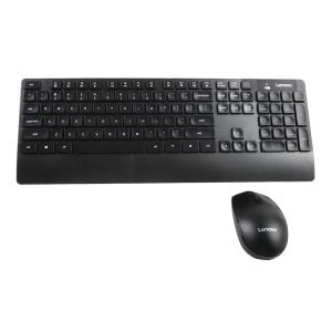 联想（Lenovo）KN210 原装无线键鼠套装 电脑无线轻薄 笔记本台式一体机家用办公商务鼠标键盘 黑色
