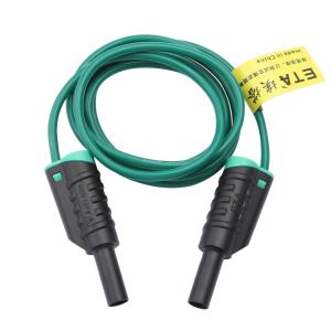 ETA(埃塔) 香蕉头转香蕉头测试线 ETA4363A-4 堆叠；护套 1200mm 1000V 15A 绿色 1根