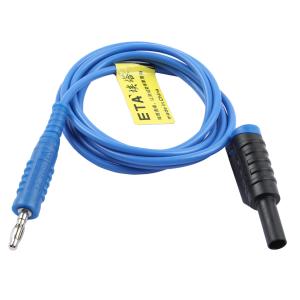 ETA(埃塔) 香蕉头转香蕉头测试线 ETA4165A-5 堆叠；护套 1000mm 1000V 10A 蓝色 1根