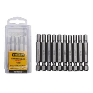 STANLEY(史丹利),6.3MM系列6角旋具头H5x50mm(x10),63-095T-23