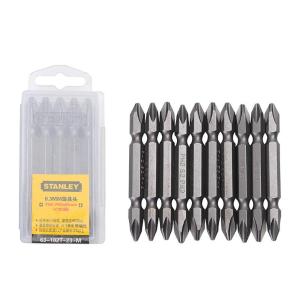 STANLEY(史丹利)，6.3MM系列双头旋具头PH2-PH2x65mm(x10)，63-102T-23