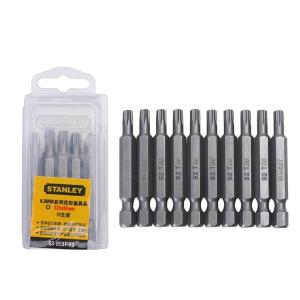 STANLEY(史丹利)，6.3MM系列花形旋具头T30x50mm(x10)，63-059T-23