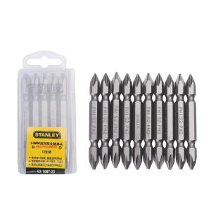 STANLEY(史丹利)，6.3MM系列双头旋具头PH2-PH3x65mm(x10)，63-108T-23
