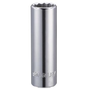 STANLEY(史丹利)，12.5MM系列公制12角长套筒14mm，86-422-1-22