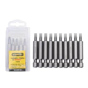 STANLEY(史丹利),6.3MM系列一字旋具头SL4.0x50mm(x10),63-012T-23