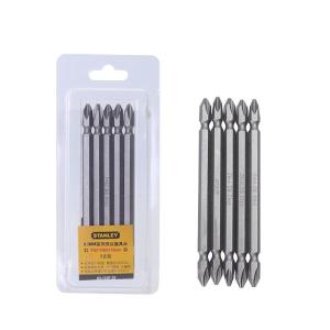 STANLEY(史丹利)，6.3MM系列双头旋具头PH2-PH2x110mm(x5)，63-112F-23